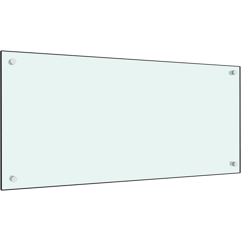 

Protector salpicaduras cocina vidrio templado blanco 90x40 cm - Blanco