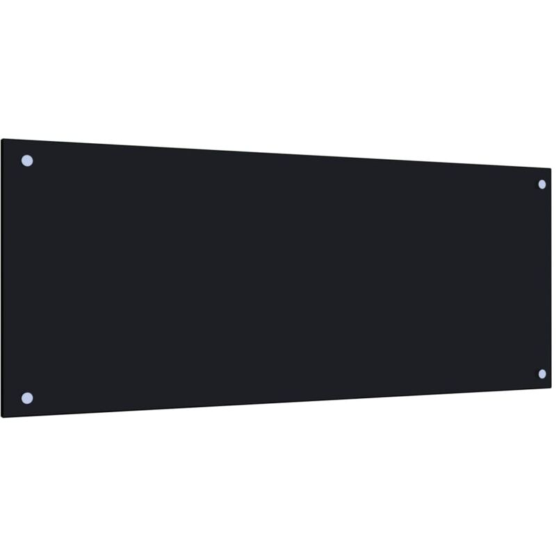 

Protector salpicaduras cocina vidrio templado negro 100x40 cm - Negro - Vidaxl