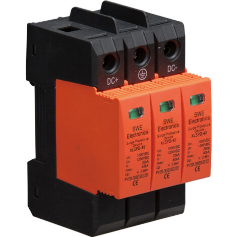 Protector Sobretensiones DC 3P 1000V 20KA-40KA     IluminaShop