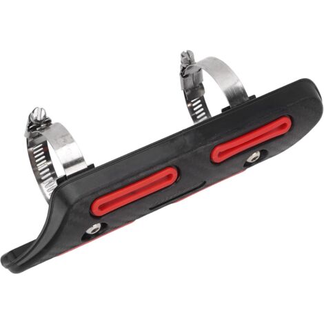 Protector térmico de escape de motocicleta, cubierta aislante de protección térmica de tubo de escape de ATV de 25 mm a 51 mm para motocicletas de 4 tiempos, ATV, UTV y vehículos todoterreno (rojo)