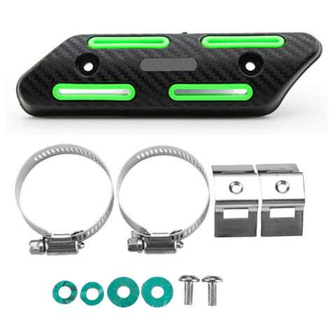 Protector térmico universal anti-quemaduras para escape de motocicleta CRF , verde