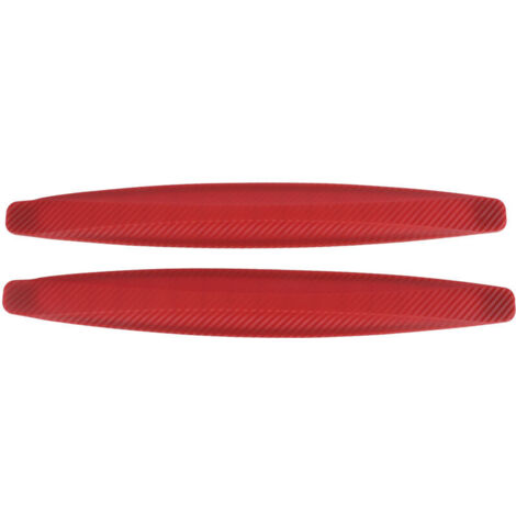 Protector universal para parachoques de coche Eosnow, antiarañazos y anticolisión, para esquinas laterales (rojo)