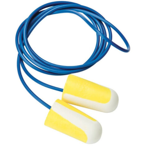 Protectores auditivos SNR 33dB SAFETOP con cordón Bilsom (100 pares)