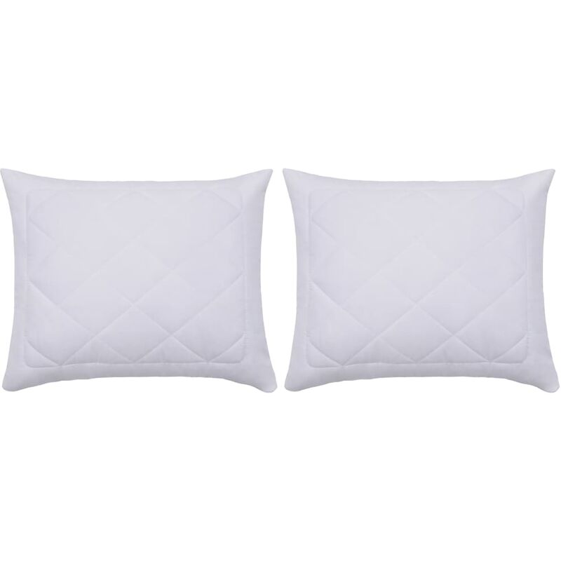 

Protectores de almohada 2 unidades blanco 60x70 cm