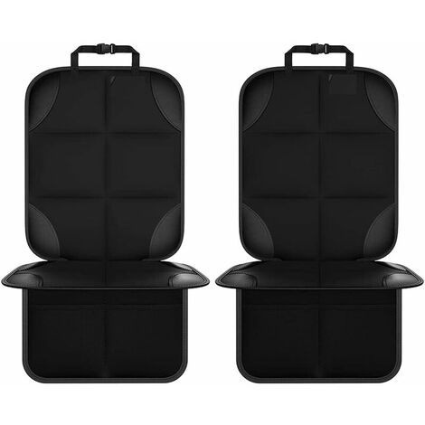 Protectores de asiento de coche,Protector de asiento de coche para niños - Protege la tapicería del asiento de coche, compatible con Isofix, tamaño universal, con bolsillos organizadores