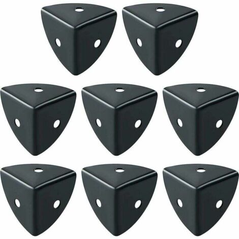 Protectores de esquinas de mesa, 8 unidades, de aluminio negro, para muebles, ideales para proteger y decorar muebles, anticolisión y antirroturas, EBJ025B-8P