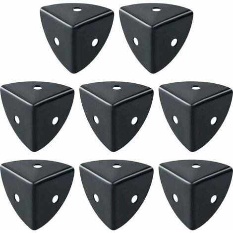 Protectores de esquinas de mesa, 8 unidades, de aluminio negro, para muebles, ideales para proteger y decorar muebles, anticolisión y antirroturas, EBJ025B-8P