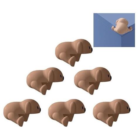 Protectores de esquinas: protectores de bordes suaves con forma de cachorro, protectores de esquinas, esquinas para mesas de bebé Jingan