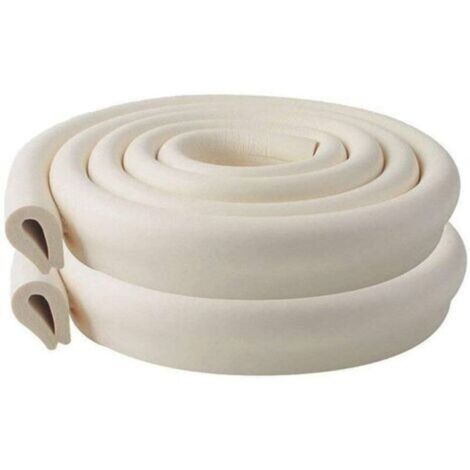 Protectores de esquinas y bordes para bebés, rollo de espuma de seguridad de 2 m (2 juegos), espuma a prueba de golpes para bebés.