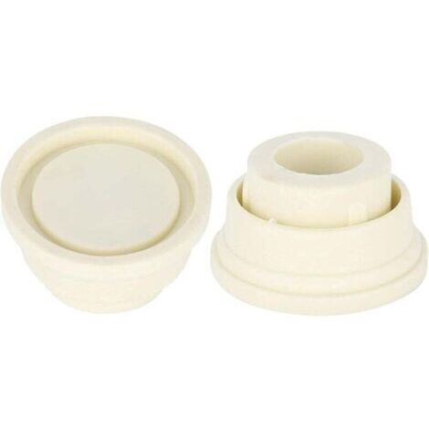 Protectores de goma para escaleras de piscina, juego de dos protectores blancos para escaleras de piscina…