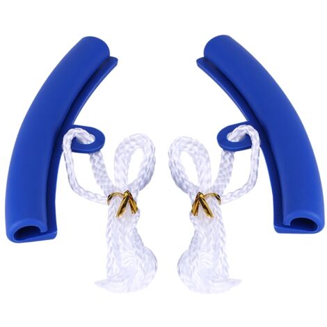 Protectores de llantas para motocicleta/automóvil - Juego de 2 piezas - Plástico resistente - Azul - 145 mm - Evitan rayones durante el cambio de neumáticos