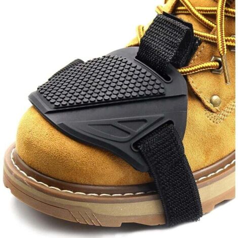 Protectores de palanca de cambios, zapatos y botas de moto, prácticos accesorios de goma para la transmisión, para hombre y mujer, color negro, talla mediana.