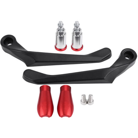 Protectores de palancas de motocicleta [Aluminio] [22 mm] [Rojo] [Par] - Protección contra contacto accidental