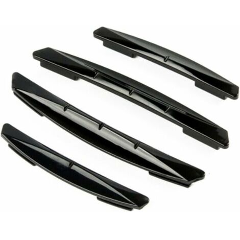 Protectores de puertas de coche de 4 piezas, protectores de puertas de coche, protector universal antifricción y anticolisión (negro)