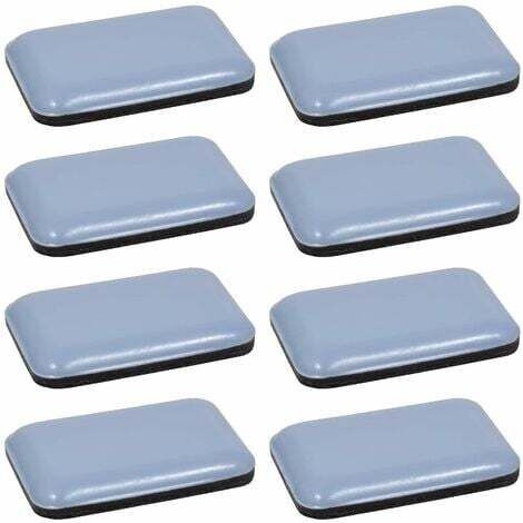 protectores de suelo autoadhesivos de teflón PTFE rectangulares de 35 x 25 mm para parquet, patas de sillas y muebles.