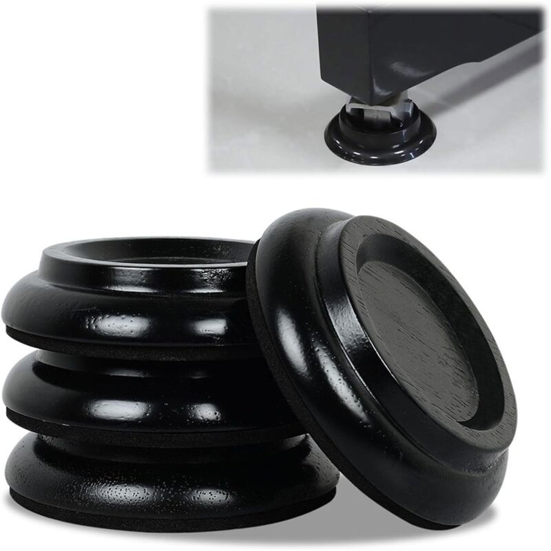 Protectores de suelo para piano, almohadillas para rodillos de piano, insonorizados, protegen suelos, azulejos y alfombras de daños, 4 piezas