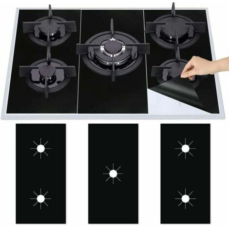 protectores de teflón para cocina de gas, reutilizables, antiadherentes, de limpieza rápida.