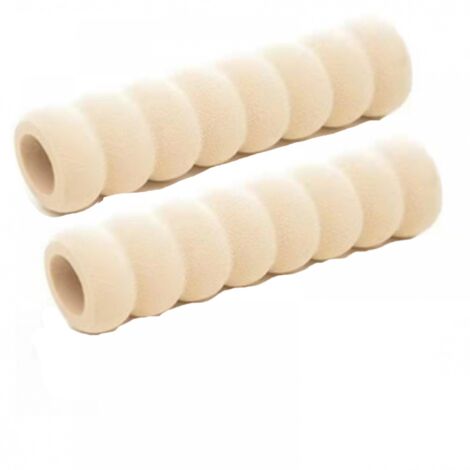 Protectores para manijas de puertas, protectores de espuma suave para manijas (juego de 2) (blanco roto)