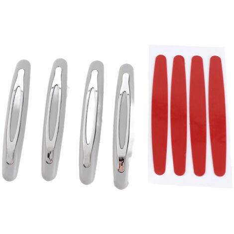 Protectores para puertas de coche [4 piezas ABS/PVC] - Desmontables, anticolisión, color gris