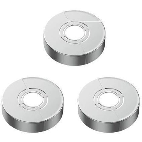 Protectores para tuberías de radiador, juego de 3 rosetas para ducha, 3 tamaños en 1, protectores para tuberías de calefacción para grifos, tuberías, conductos de agua, radiadores y duchas.