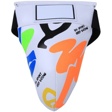 Protège-aine BN FIGIGHT pour enfants - Équipement de protection pour boxe, sanda, taekwondo et arts martiaux - Blanc