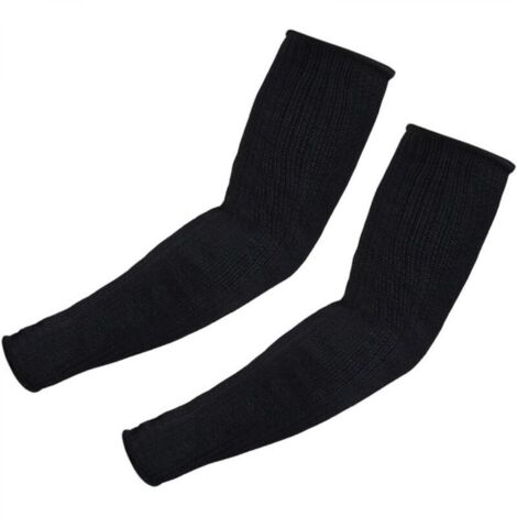 Protège avant-bras Manchettes Anti-Coupures Outil de Protection de Sécurité pour Musculation Sport Camping Voyage Noir