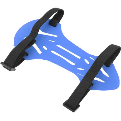 Protège-bras ajustable en mousse aérée pour arc à poulies, confort et sécurité, couleur bleu été.