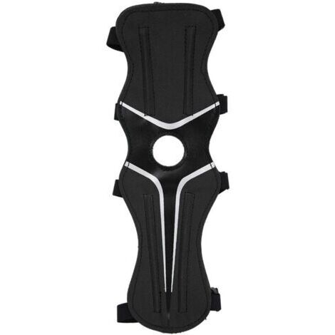 Protège-bras réglable en nylon 600D pour tir à l'arc, équipement de protection pour arc classique (Noir)