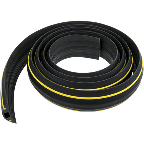 Protège câble RS PRO, Ø interne: 14mm, long. 3m, Caoutchouc Noir/Jaune ( Prix pour Bobine de 1 )