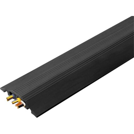 Protège câble RS PRO, Ø interne: 15, 25mm, long. 3m, Caoutchouc Noir ( Prix pour 1 )