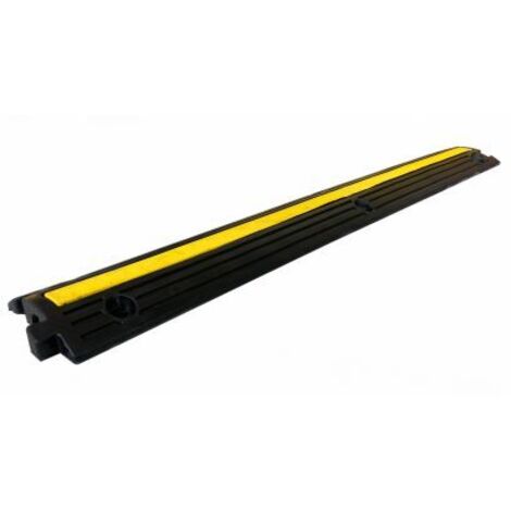 Protège câble RS PRO, Ø interne: 20mm, long. 1m, Caoutchouc Noir/Jaune ( Prix pour 1 )