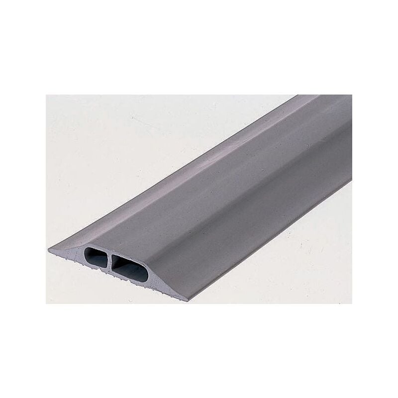 Protège câble Rs Pro interne: 25 x 10 & 15 x 10mm, long. 3m, Caoutchouc Gris ( Prix pour Bobine de 1 )