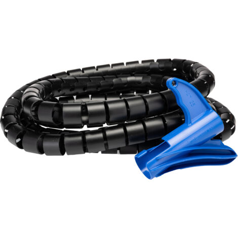 Protège câble RS PRO, Ø interne: 25mm, long. 2.5m, Plastique Noir ( Prix pour Paquet de 6 )