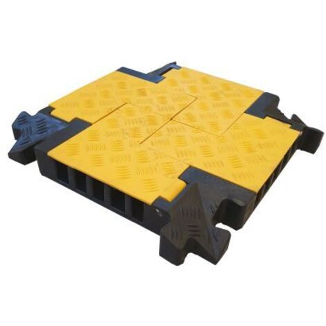 Protège câble RS PRO, Ø interne: 34mm, long. 500mm, Caoutchouc Noir/Jaune ( Prix pour 1 )