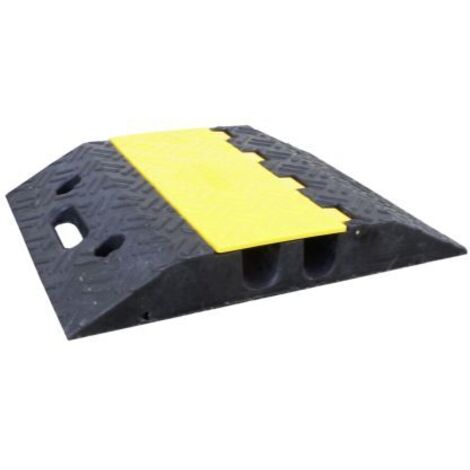 Protège câble RS PRO, Ø interne: 35mm, long. 500mm, Caoutchouc Noir/Jaune ( Prix pour 1 )