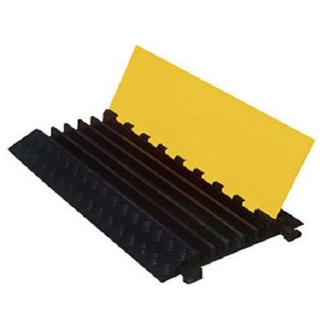 Protège câble RS PRO, Ø interne: 35mm, long. 960mm, Caoutchouc naturel Noir/Jaune ( Prix pour 1 )