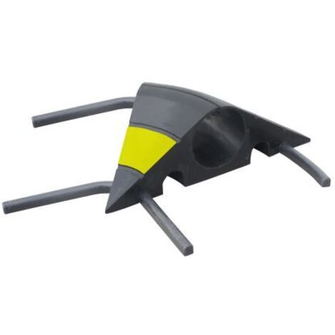 Protège câble RS PRO, Ø interne: 60mm, long. 1m, Caoutchouc Noir/Jaune ( Prix pour 1 )