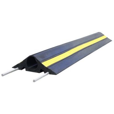 Protège câble RS PRO, Ø interne: 60mm, long. 1m, Caoutchouc Noir/Jaune ( Prix pour 1 )