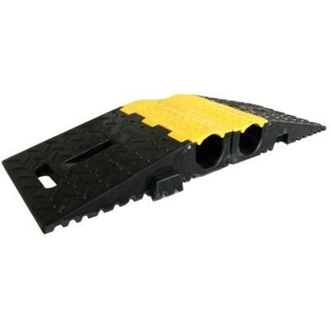 Protège câble RS PRO, Ø interne: 80mm, long. 850mm, Caoutchouc Noir/Jaune ( Prix pour 1 )