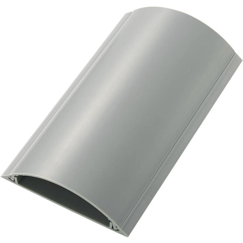 Protège-câbles pvc gris Tru Components TC-RDAR90AWM203 1592925 Nombre de canaux: 1 Longueur 1000 mm 1 pc(s)
