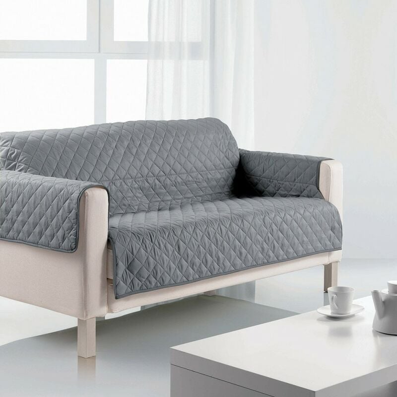 Protège canapé 3 places 255x175 cm gris