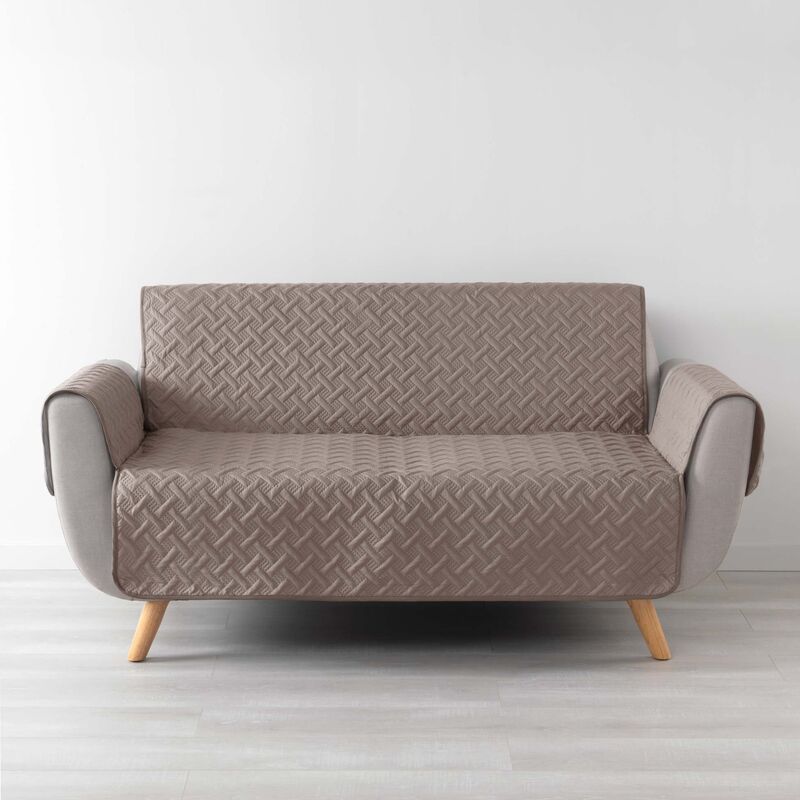 Homemaison - Protège canapé matelassé uni Noisette 223 x 179 cm - Noisette