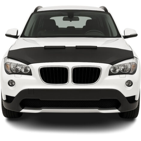 Protège Capot compatible avec BMW X1 E84 2009 à 2015, Bra de Capot Protection, Noir