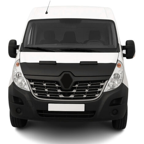 Protège Capot compatible avec Renault Master 2014 à 2020, Bra de Capot Protection, Noir