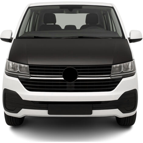 Protège Capot compatible avec VW Transporter Multivan T6, Bra de Capot Protection, Noir