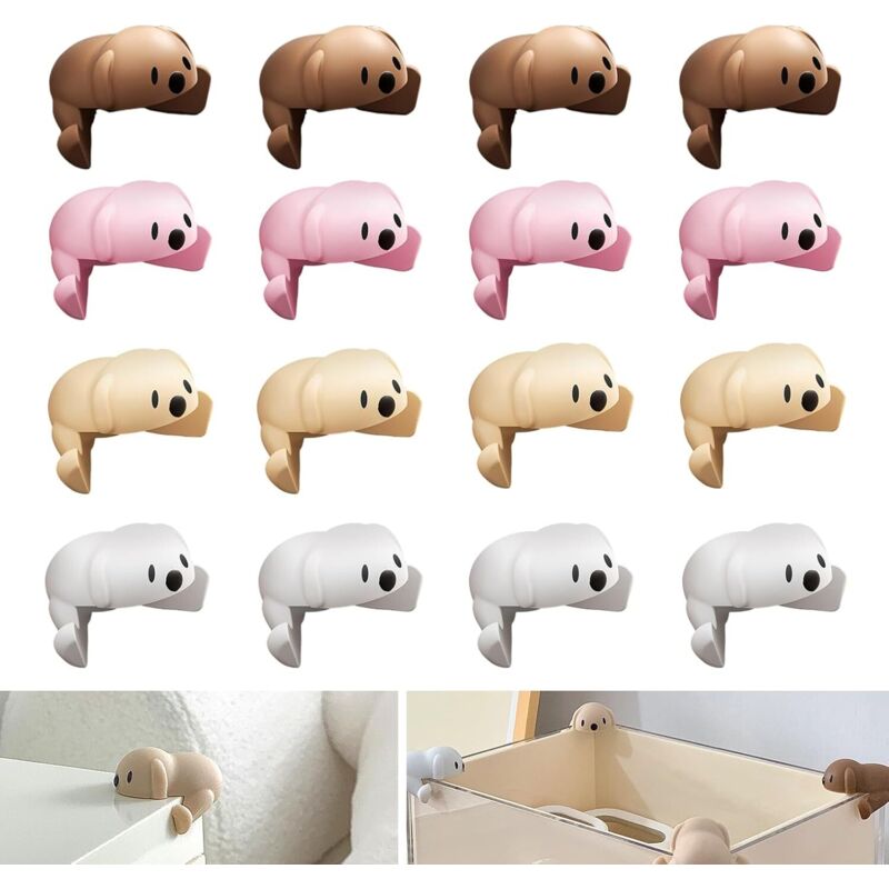 Protege Coin Meuble, Mengger 16 pcs Protection des Bords et Coins de Meubles Bébé Bär Protection Coin de Table avec Résistant Adhésifs Protection