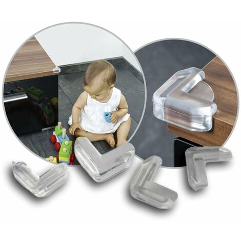 Generic lot de 4 Protège-coins de table en silicone pour bébé et enfants  avec un sticker à prix pas cher