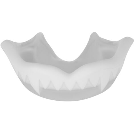Protège-dents de boxe transparent blanc pour sports de contact : basket, football