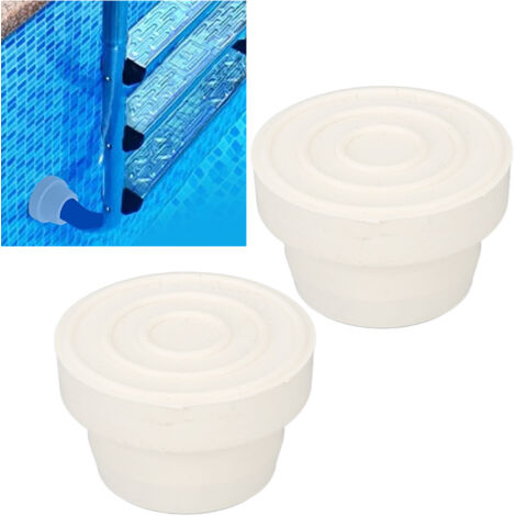 Protège-étrier de piscine en caoutchouc pour tube intérieur 5,7x5,7x3,7cm 2 pièces