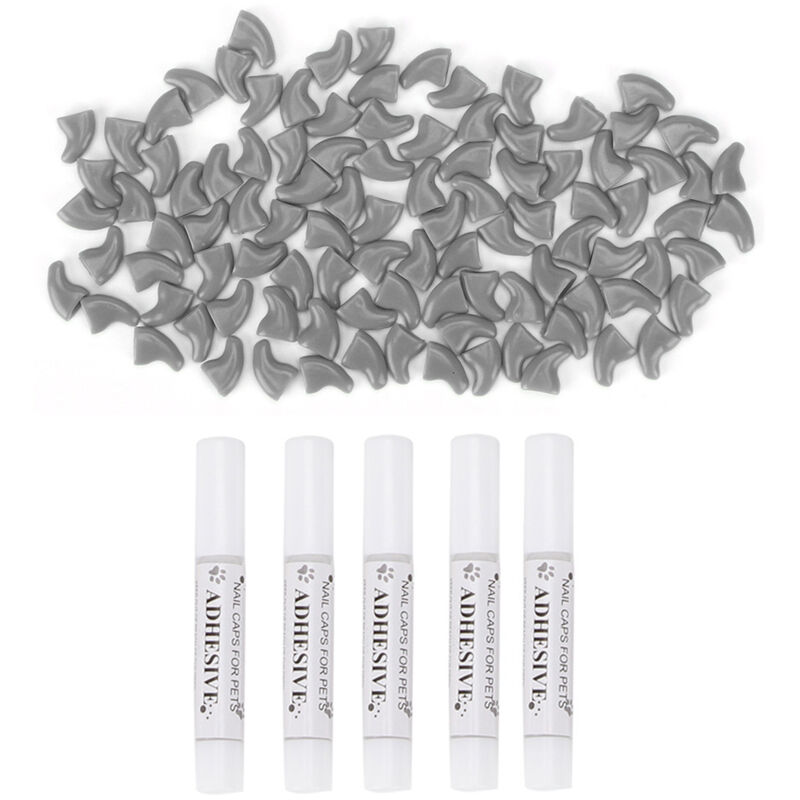 Protège-Griffes pour Chat, Housses De Pattes Décoratives Douces Résistantes Aux Rayures - Lot de 100 Protections pour Griffes pour Chien pour La